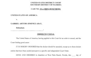 Tribunal del Sur de Florida accede a hacer público expediente contra el banquero venezolano Gabriel Jiménez Aray