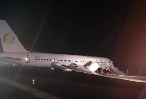 Al menos diez heridos tras aterrizaje de emergencia de un Boeing en Guyana (Fotos)