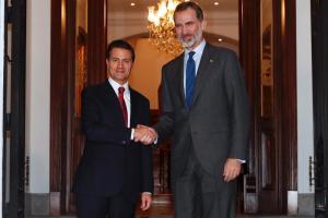 Presidente mexicano Peña Nieto recibió al rey Felipe VI de España