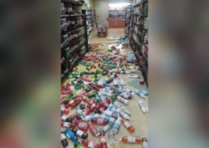 Así quedó un supermercado en Carabobo luego del sismo #27Dic (FOTOS y VIDEO)