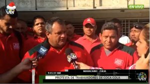 Trabajadores de Coca Cola en Zulia protestan por despidos injustificados #19Dic