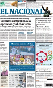 Portadas de este martes 11 de diciembre de 2018