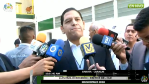 Luis Emilio Rondón: Este proceso debió celebrarse con las elecciones de alcaldes