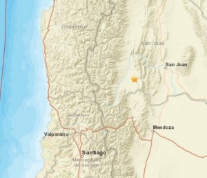 Temblor de 5,4 con epicentro en Argentina sacude tres regiones de Chile
