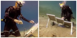 La artista que pinta sorprendentes obras en las profundidades del mar (Video)
