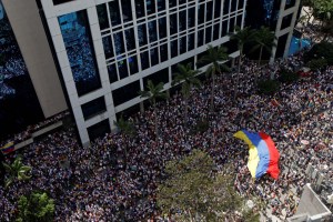 Impactante vista panorámica de la marcha en respaldo a Juan Guaidó este #23Ene (VIDEO)