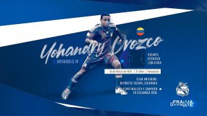 Yohandry Orozco nuevo jugador del Club Puebla del fútbol mexicano 