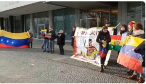 Venezolanos en Berlín protestan en rechazo de la juramentación de Maduro #10Ene (Video)