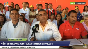 Médicos de Barrio Adentro exigen que el salario se establezca en 40 petros