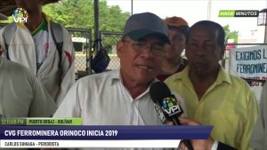 Trabajadores de Ferrominera Orinoco iniciaron el 2019 con un paro de actividades #7Ene (video)
