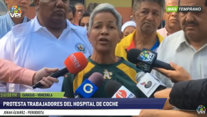 Trabajadores del Hospital de Coche exigen la reapertura del centro (video)
