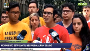 Movimiento estudiantil respalda a Guaidó como Presidente (E) de Venezuela