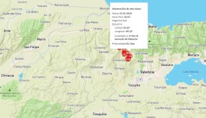 Registran sismo de 2.9 en Valencia en la madrugada de este martes #15Ene