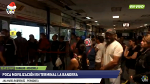 Usuarios del terminal La Bandera esperan hasta 12 horas para abordar una unidad (video)