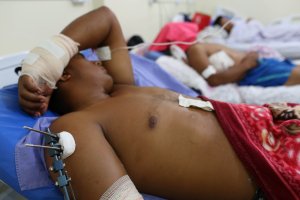 Los estragos de la represión de Maduro: Indígenas heridos se mantienen en el hospital de Boa Vista (FOTOS)