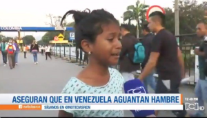 Desgarrador: Niña venezolana dice que se acuesta sin comer porque su mamá no consigue nada (Video)