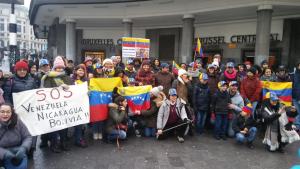 Venezolanos también se concentran en Bruselas en apoyo de Guaidó #2Feb (FOTOS+VIDEO)
