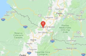 Sismo de magnitud 4,6 sacude zona andina de Ecuador fronteriza con Colombia