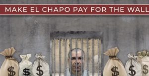 “Interesante”: Trump responde con una sonrisa a la idea de pagar el muro con el dinero de El Chapo (Video)