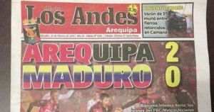 ¡Una falta de respeto! Con este denigrante apodo diario peruano “Los Ándes” se burló del Caracas FC (TITULAR)