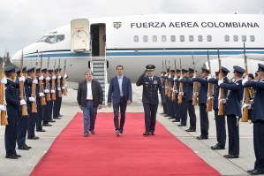 LA FOTO: Guaidó es recibido con honores de Estado en Bogotá para reunión con el Grupo de Lima