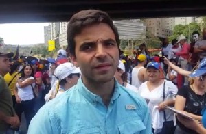 Juan Andrés Mejía: La protesta es pacífica y sabemos de qué lado están las armas (Video)