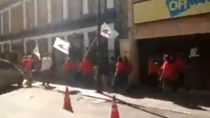 ¡Escuálida! Así está la marcha chavista en la avenida México #12Feb (video)