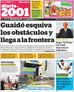 Portadas de este viernes 22 de febrero de 2019