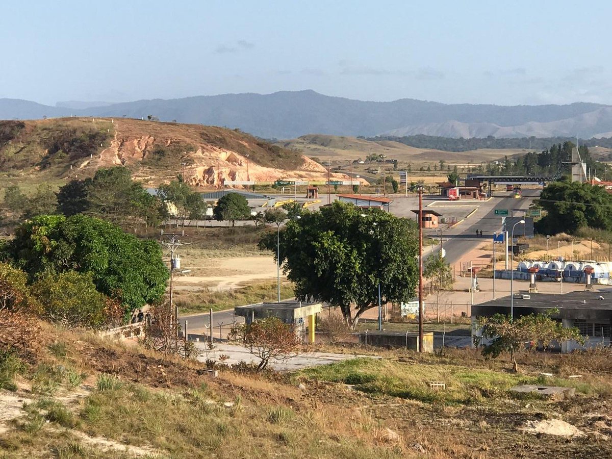 LA FOTO: Así se encuentra la frontera de Venezuela con Brasil