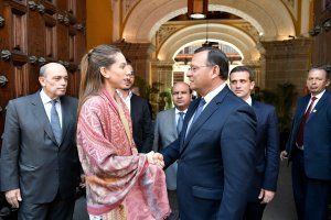 Primera dama (e) se reunió con canciller de Perú en Lima (Fotos)