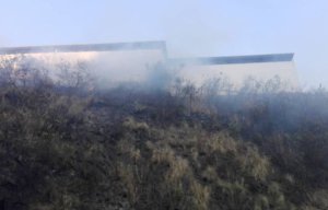 Protección Civil sofoca el incendio en los alrededores de El Helicoide (Fotos)