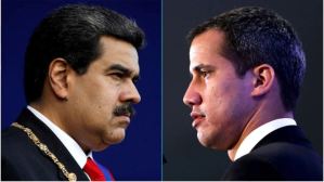 El que no la debe…  Las reacciones de Guaidó y Maduro ante una situación de peligro (VIDEO)
