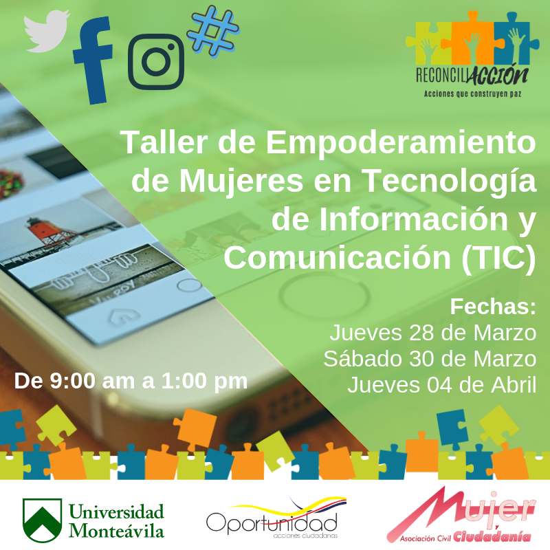 Mujer y Ciudadanía, Oportunidad a.c junto a la Universidad Monteávila formarán a 100 mujeres en TIC