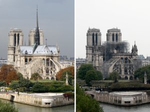 EN FOTOS: La catedral de Notre Dame antes y después del incendio