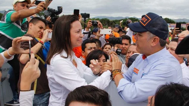 María Corina Machado con Iván Duque en la frontera Venezuela-Colombia / Foto @IvanDuque