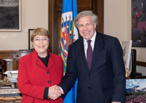Almagro conversó con Bachelet  sobre estado de los DDHH en América (Fotos)