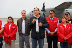 Presidente Vizcarra y ministros monitorean las zonas afectadas en Perú