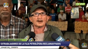 Extrabajadores de la Faja Petrolífera del Orinoco se declaran en huelga (video)