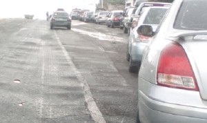 Caos vehicular por falta de gasolina en Bolívar #13May