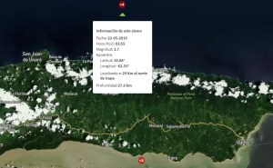 Sismo de magnitud 3.7 despertó a los habitantes de Irapa, estado Sucre #22May