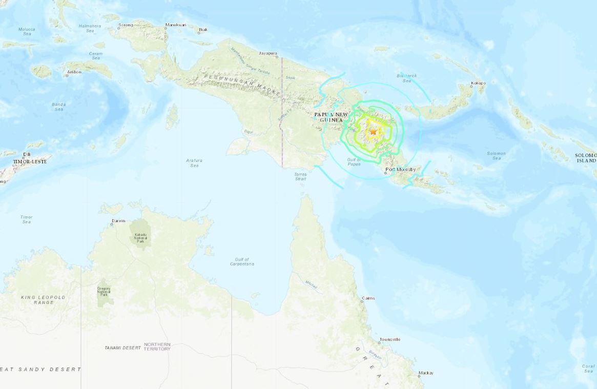 Terremoto de 7,2 de magnitud sacude Papúa Nueva Guinea