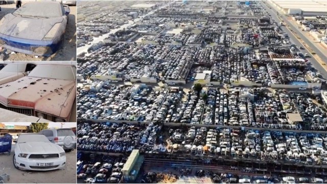 ¡Increíble! El cementerio de ESPECTACULARES carros que están abandonados en Dubai (Fotos)
