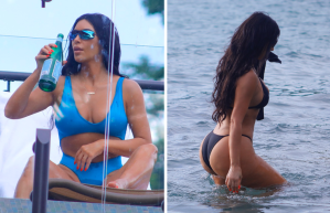 Kim Kardashian luce su DESPAMPANANTE figura durante sus vacaciones en Costa Rica (FOTOS)