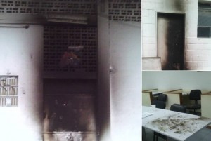 Amaneció quemada la Escuela de Estudios Políticos de la UCV #17Jun (Foto)