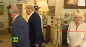 ¿Qué significa este gesto de la duquesa Camila a las espaldas de Trump? (EL VIDEO)