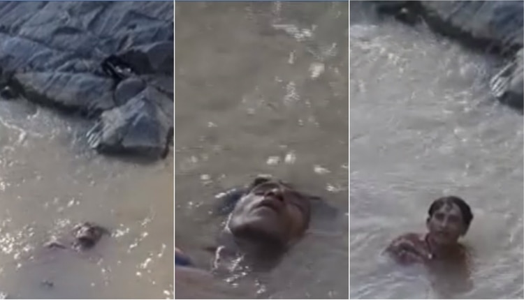 Pensaron que estaba muerto pero se había quedado dormido dentro de un río (Fotos)