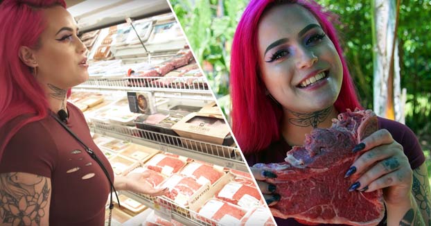 Conoce a Wendy, la mujer que disfruta comer carne cruda (VIDEO)