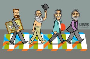 Tras el fallecimiento de Carlos Cruz-Diez, el caricaturista EDO recuerda a los “Fabulosos Cuatro” (Foto)