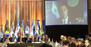 Fallas eléctricas en Caracas interrumpe videoconferencia de Guaidó ante Grupo de Lima (video)