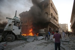 Bombardeos de Rusia y al Asad asesinaron al menos 16 civiles sirios (Fotos)